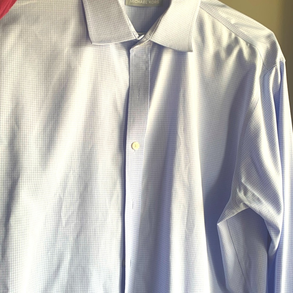 Michael Kors Light Blue button down 17.5 36/37